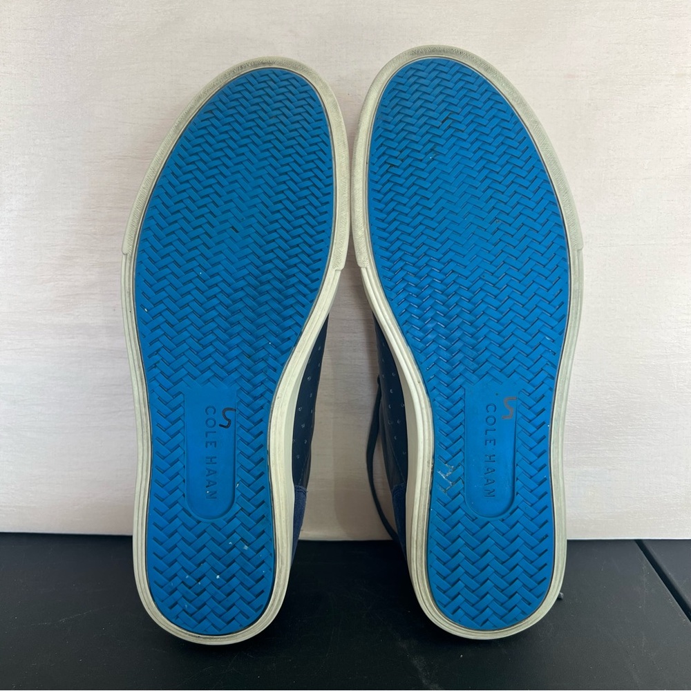 Cole Haan Shoes Mens Size 10 Blue Leather Suede Grand OS Owen Sport Ox C13899 - Picture 8 of 8